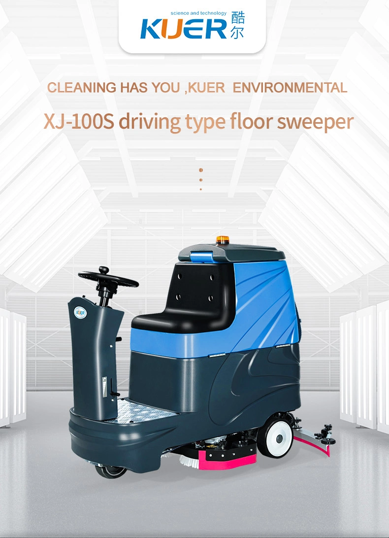 High Quality Ride on Commercial Industrial Electric Auto Tile Hard Floor Cleaning Machine Scrubber Dryer for Hotel Supermarket Factory Warehouse